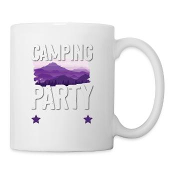 Équipe de fête de camping - Mug blanc - blanc - Droite