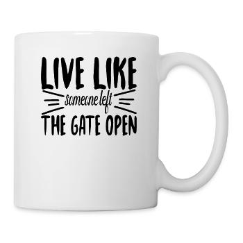 Live like a dog - Mug - white - Right