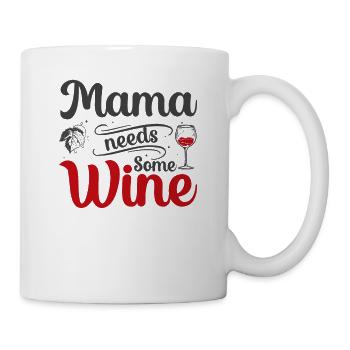Mom needs some wine - Mug - white - Right