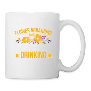 Weekend Forecast Flower Arrangements With Drinking Chance - Mug - white - Right