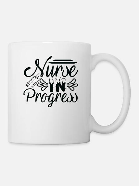 Krankenschwester in Progress - Tasse - Weiß