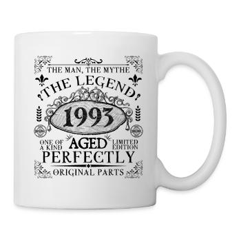 1993 | Die Legende seit 1993 Geburtstag - Tasse - Weiß - Rechts