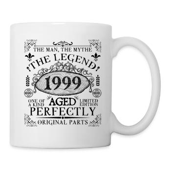 1999 | Die Legende seit 1999 Geburtstag - Tasse - Weiß - Rechts