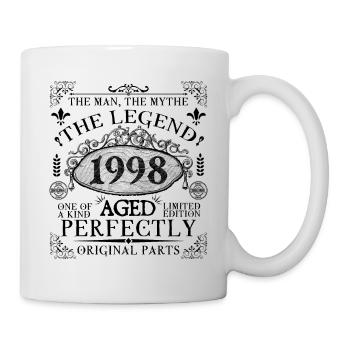 1998 | Die Legende seit 1998 Geburtstag - Tasse - Weiß - Rechts