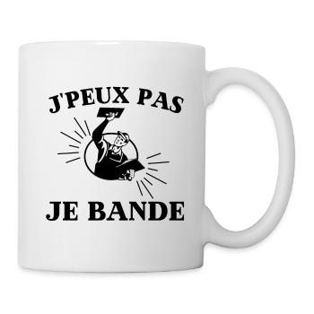 humour plaquiste Cadeau jointeur je bande - Mug blanc - blanc - Droite