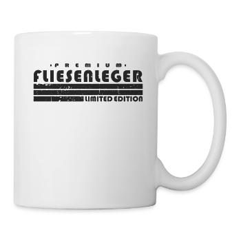 Fliesenleger Limited Edition Vintage Fliesenlegen - Tasse - Weiß - Rechts