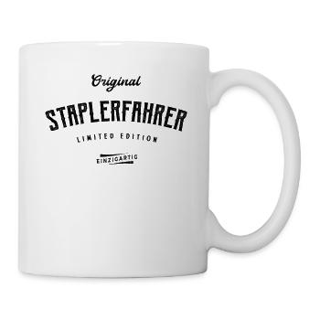 Staplerfahrer Limited Edition Gabelstapler - Tasse - Weiß - Rechts