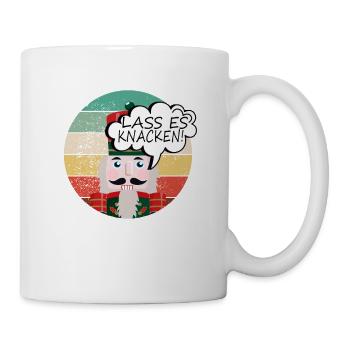 Nussknacker Weihnachten Weihnachtsgeschenk - Tasse - Weiß - Rechts