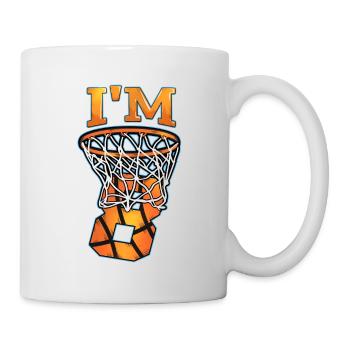 Maillot d’anniversaire pour le huitième 8e B-Day Basketball - Mug blanc - blanc - Droite