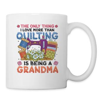 Nähen Quilter Oma Quilten - Tasse - Weiß - Rechts