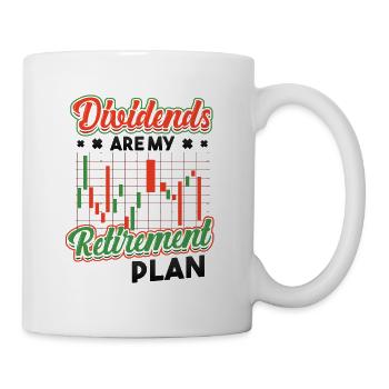 Les dividendes sont mon plan de retraite - Mug blanc - blanc - Droite