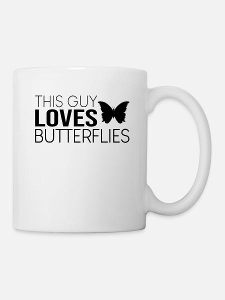 Typ Schmetterling Spruch - Tasse - Weiß