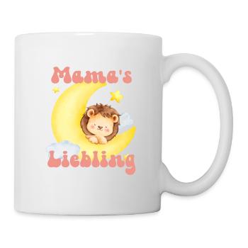 Mamas Liebling kleiner Löwe schläft im Mond - Tasse - Weiß - Rechts