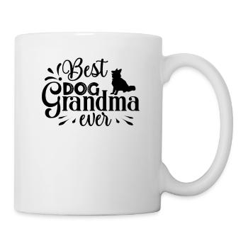 Beste Hunde-Oma aller Zeiten - Tasse - Weiß - Rechts