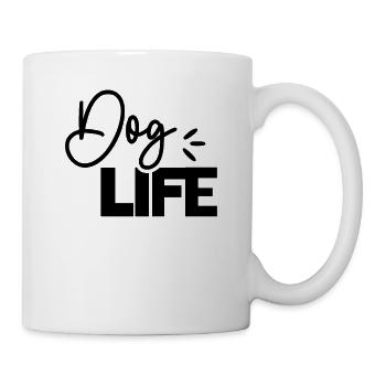 Vie de chien - Mug blanc - blanc - Droite