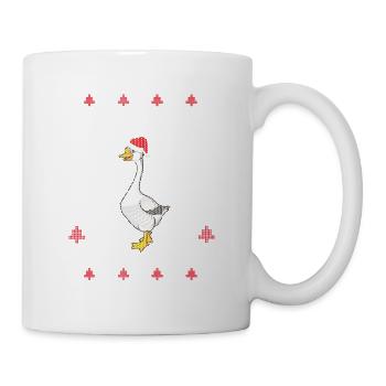 Hupen durch den Schnee Hupen Weihnachtsgans Xmas - Tasse - Weiß - Rechts