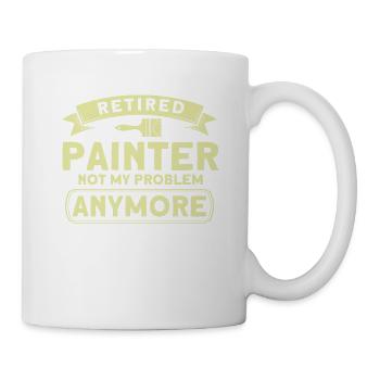 Maler Geschenk Malerei Künstler Malermeister - Tasse - Weiß - Rechts