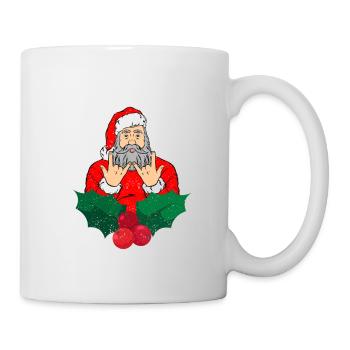Claus Sleigher Christmas Rock Metal Xmas Musicians - Mug - white - Right