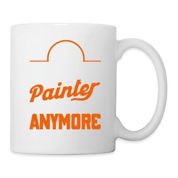 Maler Geschenk Malerei Künstler Malermeister - Tasse - Weiß - Rechts