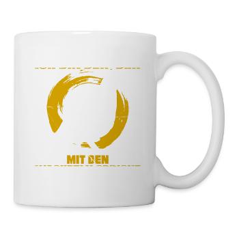 Ich Bin Der, Der Mit Den Wachteln Spricht - Tasse - Weiß - Rechts