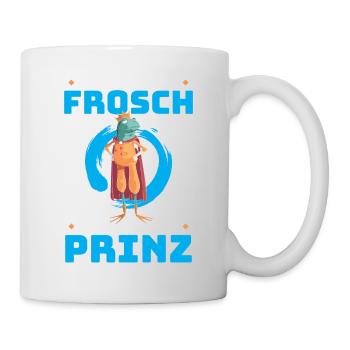 Ich Bin Kein Frosch Ich Bin Der Prinz - Tasse - Weiß - Rechts