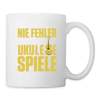 Ich Mache Nie Fehler Wenn Ich Ukulele Spiele Ich I - Tasse - Weiß - Rechts