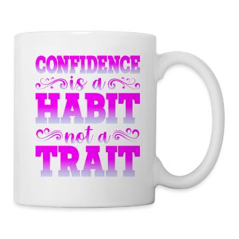 La confiance est une habitude, pas un trait - Mug blanc - blanc - Droite