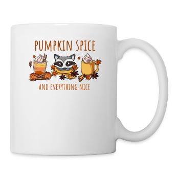Pumpkin Spice Latte Alles Gute - Tasse - Weiß - Rechts