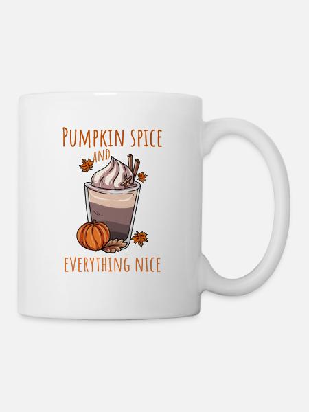 Kürbis Herbst - Tasse - Weiß