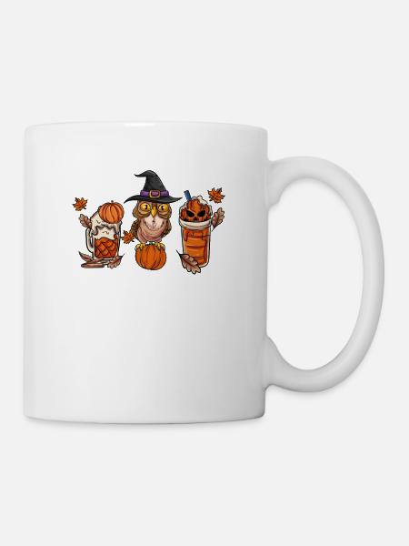 Herbst Heißes Getränk - Tasse - Weiß