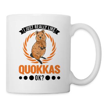 I just really like Quokka's short-tailed kangaroo - Mug - white - Right