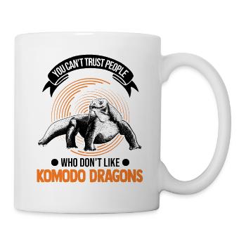 Komodowaran Komodo Dragon Waran - Tasse - Weiß - Rechts