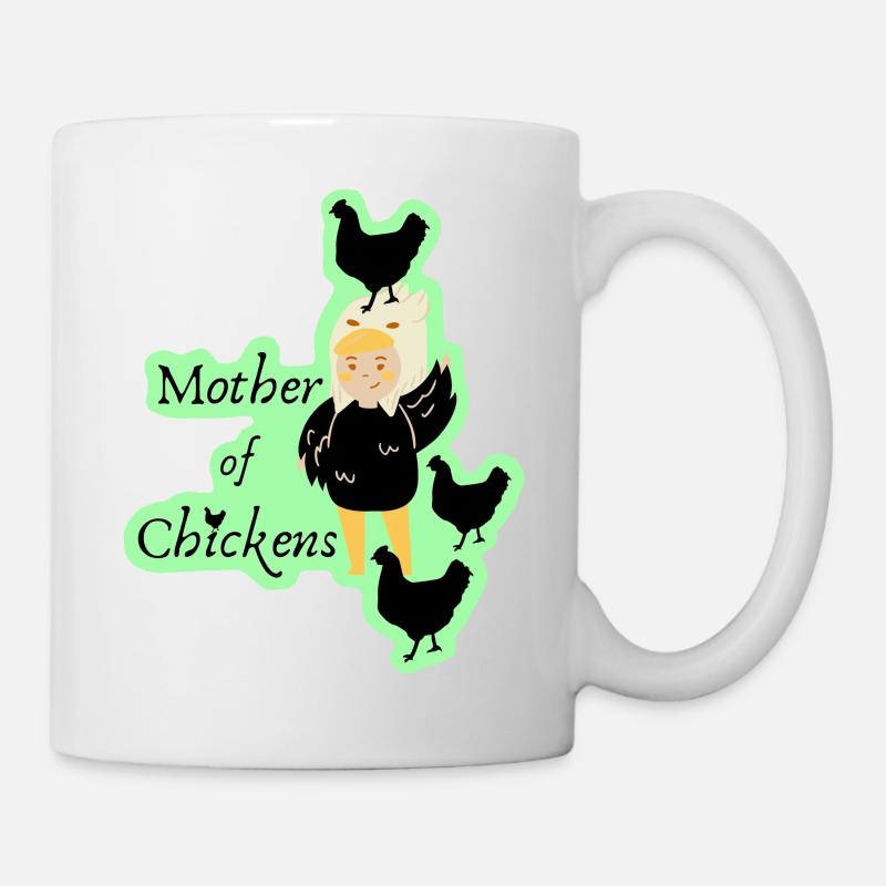 Motherofchickens - Tasse - Weiß