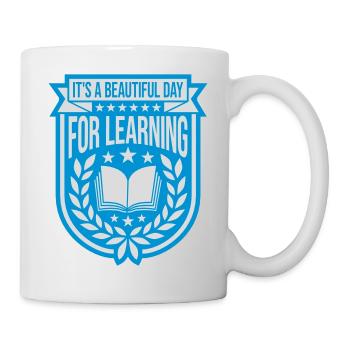 beautiful day for learning - Mug - white - Right