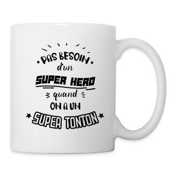 "Super Tonton" Idée Cadeau Pour Tonton - Mug blanc - blanc - Droite