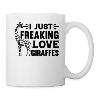 Amoureux des girafes Je viens d’aimer les girafes - Mug blanc - blanc - Droite