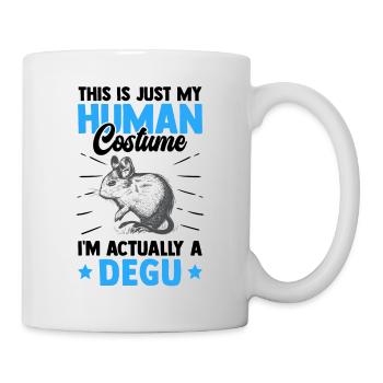 Degu nur ein Kostüm chilenisches Nagetier - Tasse - Weiß - Rechts