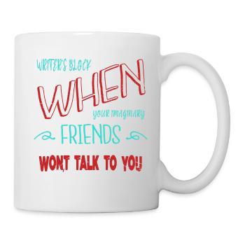 littérature citation vélo creativewriting fun - Mug blanc - blanc - Droite