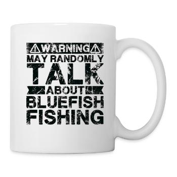 Pêche - Poisson bleu -Poisson - Mug blanc - blanc - Droite