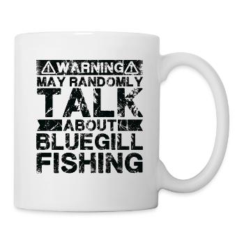 Angeln - Bluegill -Fisch - Tasse - Weiß - Rechts