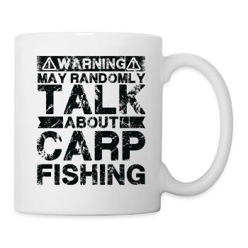 Angeln - Karpfenfisch - Tasse - Weiß - Rechts