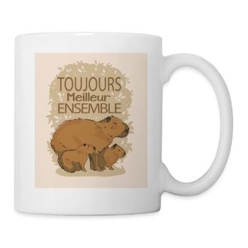 Toujours meilleur ensemble - Mug blanc - blanc - Droite