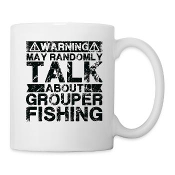 Pêche - Mérou - Mug blanc - blanc - Droite