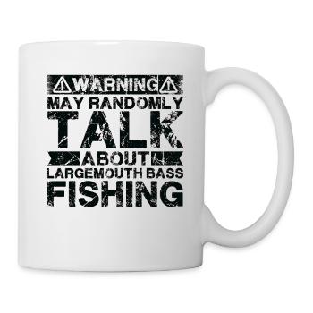 Pêche - Achigan à grande bouche - Mug blanc - blanc - Droite