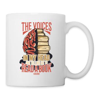 The Voices In My Head Are Telling Me To Read A Boo - Mug - white - Right