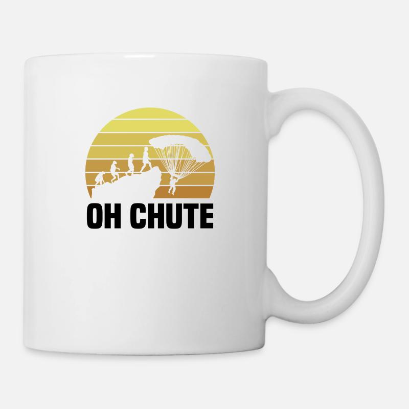 Parachutistes parachutistes parachutés - Mug blanc - blanc