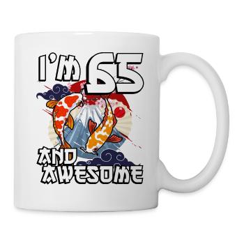 I Am 65 And Awesome Japanese Carp Koi - Mug - white - Right