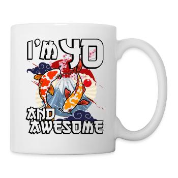 I Am 40 And Awesome Japanese Carp Koi - Mug - white - Right