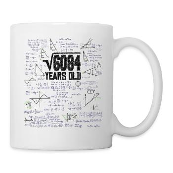 Square Root of 6084 Math Nerd 78th Birthday - Mug - white - Right