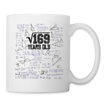 Racine carrée de 169 Math Nerd 13e anniversaire - Mug blanc - blanc - Droite